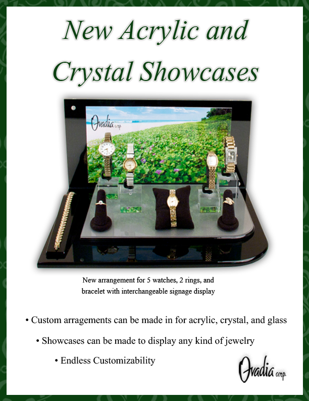 Crystal and Acrylic Showcases