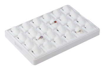 6508 :: Carefree European Size :: 24 Horizontal Pads Jewelry Tray