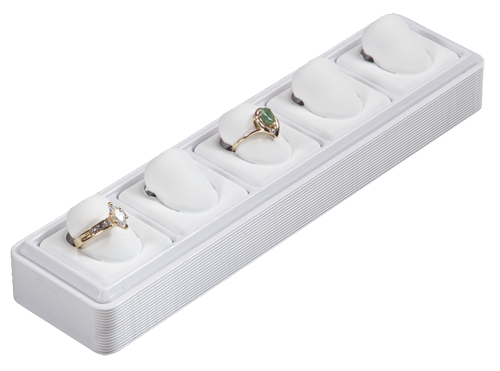 6115 :: Carefree 1/8 Size :: 6 Vertical Pads Jewelry Tray