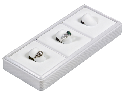 6114 :: Carefree 1/4 Size: 3 Vertical Pads Jewelry Tray