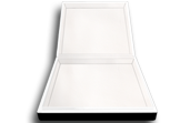 fabric white leather